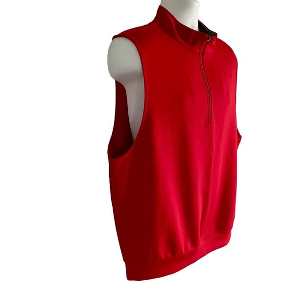 Golf America Red 1/4 Zip Vest Men's Large NEW - Picture 4 of 10